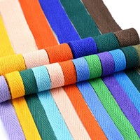 Bande de liaison en coton fin à motif de chevrons de 10mm, sangle en sergé de coton pour vêtements et sacs, emballage cadeau