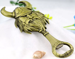 批发定制纪念品礼品高品质定制标志北欧维京纪念品金属开瓶器磁铁钥匙扣 - Product Image 3