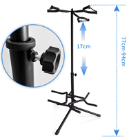 Single Stand Metal Three-Head Guitar Stand Universal String Instrument Accessories
