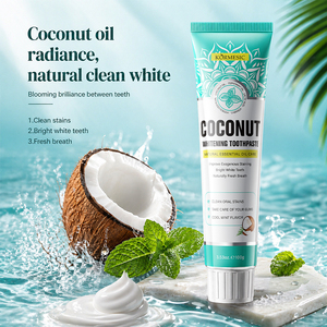 KORMESIC Private Label 100g Concentrated <strong>Coconut</strong> Oil Whitening Toothpaste Oral Care Fresh Natura <strong>Tooth</strong> <strong>Paste</strong> <strong>for</strong> <strong>Teeth</strong> Whitening - Product Image 1