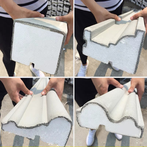 现代风格EPS膨胀泡沫芯装饰线外部皇冠造型罗马柱窗框造型 - Product Image 2
