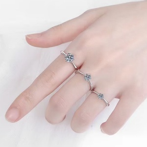 Bague en diamant cultivé en laboratoire certifié IGI, plaqué or 18 carats, taille ronde, 2 carats, D VVS, halo caché, bague de fiançailles pour femme - Product Image 3
