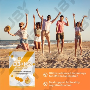JBY Grosir Suplemen Halal Vegan dengan <span class=keywords><strong>Vitamin</strong></span> D3 dan K2 Alami untuk Perawatan Tulang Harian Kalsium Magnesium Seng Lolipop - Product Image 6