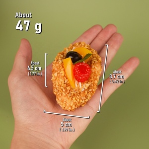 GREASOURCE Modèles de nourriture artificielle : pain, tarte, gâteau, dessert, fruits simulés, jouets factices, décoration intérieure, présentation en magasin, DIY, Danemark - Product Image 5