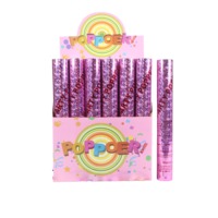 Fournitures de fête de fête tenue dans la main feuille papier confettis canon fête Popper pour la décoration de mariage d'anniversaire