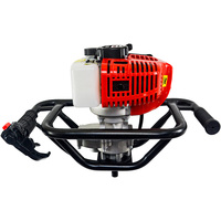 Outil professionnel ED520i de perceuse de terre à 2 temps refroidi par air 52cc