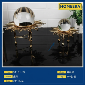 Vente en gros 24x18cm or échantillon couleur ornement décoratif 10 pièces par boîte beaux objets pour la décoration - Product Image 1