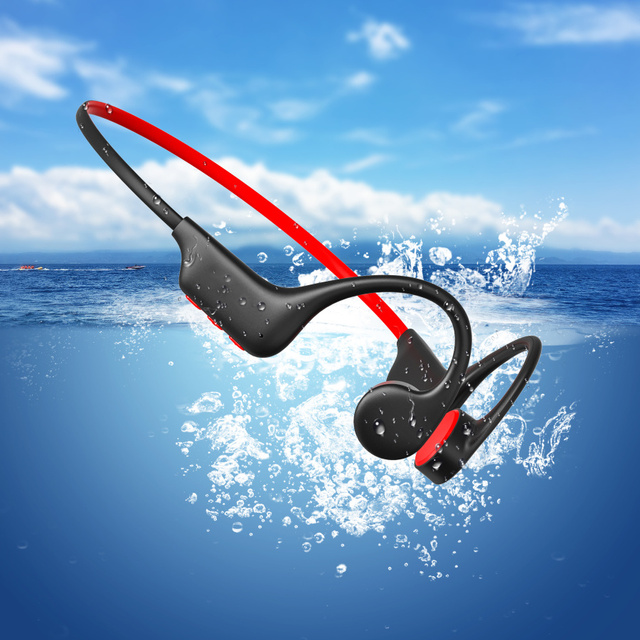 Winait X6 Ip68 Waterproof BT Wireless Bone Conduction Headset With 8Gb Mp3 Player Headphone