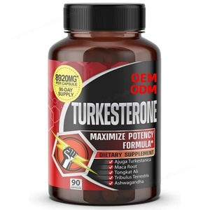 Ultra Turkesterona, Extracto de Ajuga Turkestanica Estandarizado al 20%, Suplementos Dietéticos de Alta Potencia con Raíz de Maca y Tribulus Terrestris - Product Image 1