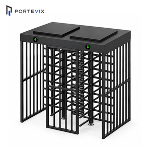 Control de Acceso a Puertas, Seguridad, Torniquete de Altura Completa con Doble Canal RFID QR, Anti-Embestida de Cola, Protección IP54, Motor sin Escobillas - Product Image 1