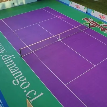 Extremely durable anti-UV PP tennis court flooring tiles paint plastic indoor outdoor sport event club plastic floor mat