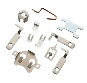 Hot Sale Custom Stamping Flat Connector Manufacturer Copper Brass Small Battery <strong>Terminal</strong> Tabs With Nickel Plating - Product Image 6