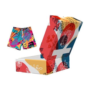 Box Beach Loose Cool Beach Pants Packaging Mujer Hombre Traje de baño <span class=keywords><strong>Cajas</strong></span> de papel Venta al por menor Tienda en línea Envío Entrega Caja personalizada - Product Image 3