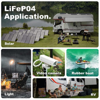 Batterie rechargeable Lifepo4 de 12V, 200Ah, commande minimum, stock européen pour bateau, voiturette de golf, stockage d'énergie à domicile, 1 pièce