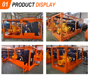 Customized 8 Inch Underground Dewatering <b>Pump</b>, Stationary Powered High <b>Vacuum</b> Assisted Self Priming Water <b>Pump</b> Set - Product Image 3