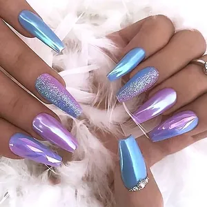 Polvo de Uñas con Efecto Cromo AB, 12 Compartimentos, Aurora, Sirena, Unicornio, Perla, Brillo Espejo - Product Image 5