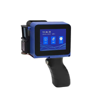 TIJ Mini Tragbarer Handheld-Tintenstrahldrucker, Datumsdrucker, Touchscreen, Logo-Codiermaschine, Kleiner Drucker für Flaschenverschlüsse und Kartons