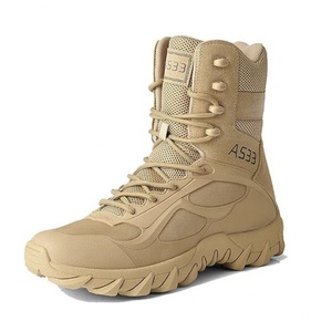 Botas de Combate para Hombre al por Mayor, Botas de Desierto y Jungla, Botas de Trabajo Resistentes con Cremallera Lateral para Senderismo y Escalada - Product Image 2