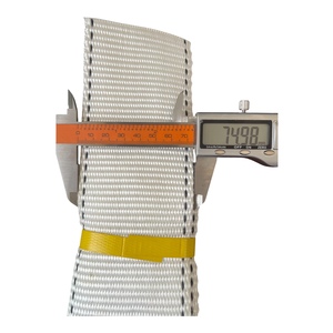 SANBOO 7.5cm 100% Polyester Webbing Strap Striped Durable <b>White</b> 9 Ton Breaking Strength Heavy Duty High Tensile <b>Cargo</b> Lifting - Product Image 1