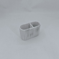 Ensemble de salle de bain en résine Distributeur de lotion Porte-savon Gobelet Ensemble d'accessoires de salle de bain en marbre blanc Accessoires de salle de bain en résine