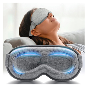 Antifaz para <span class=keywords><strong>Dormir</strong></span> de Bambú Reutilizable, 100% Opaco, con Contorno 3D para Extensiones de Pestañas, para Mujeres y Hombres - Product Image 1