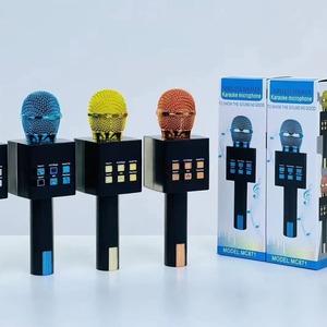 Trung Quốc Nhà máy trực tiếp xách tay không dây cho <span class=keywords><strong>Bluetooth</strong></span> Karaoke <span class=keywords><strong>Microphone</strong></span> đèn LED quà tặng tốt nhất đồ chơi cho trẻ em <span class=keywords><strong>Microphone</strong></span> phong cách Des - Product Image 2