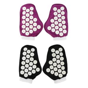 Viola guanti da massaggio per agopuntura dietro collo muscolatura Trigger punto di innesco massaggiatore - Product Image 3