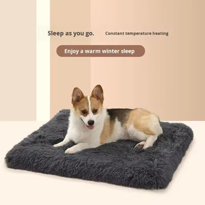 Cama Ortopédica para Perros de Color Sólido para Otoño e Invierno, con Cremallera, Desmontable, de Felpa, Piel Sintética, Espuma Viscoelástica, Lavable - Product Image 3