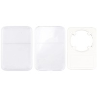 Plaques de présentation de pièces de monnaie en argent de qualité professionnelle en acrylique transparent anti-effraction avec joint blanc