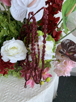 Merah anggur warna putih mawar hijau Hydrangea pernikahan lengkungan bunga sutra untuk wisuda Burgundy Arbor bunga desain baru