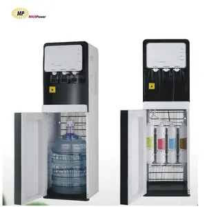 4 Stages Cooling Counter Electric Desktop pou Pipeline UF/RO Water Filter Purifier Dispenser With Hot and Cold Cooler