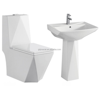 Bassin de toilette commercial chinois Soudan deux pièces twyford toilette Parme toilette Nigeria Zimbabwe Kenya P-trap ensemble de toilette pas cher