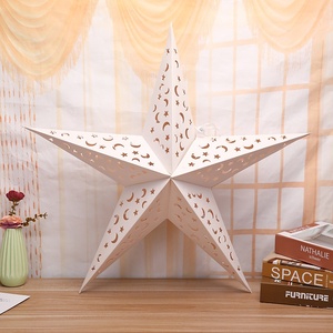DAMAI Adorno Colgante de Estrella Hueca Navideña para Ventana, Decoración Navideña para el Hogar, Pantalla de Papel para Lámpara, Regalo de Boda y Navidad - Product Image 3
