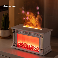Diffuseur d'huiles essentielles à flamme simulée 3D électrique à ultrasons 300 ml avec télécommande