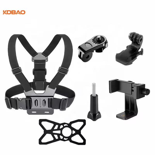 Kdbao Adjustable Elastic Cell Phone Quick Clip Mobile Phone Holder Action Camera Chest Strap Mount Harness for 11 Lightweight