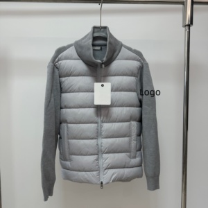 Veste matelassée en coton pour homme à manches crochetées, col montant, fermeture éclair, style streetwear d'hiver, coupe-vent, décontractée, 3 couleurs disponibles - Product Image 4