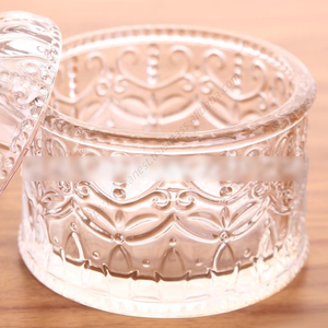 Venta al por Mayor de Recipientes de Vidrio Transparente WHY79 para Almacenamiento de Alimentos con Tapa, Botella con Diseño de Corona - Product Image 3