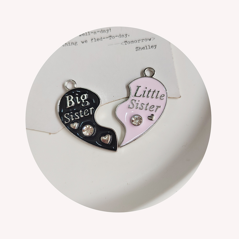 DIKEBAO 200 Pcs Pendentifs Cœur "Made With Love" - 4 Couleurs Alliage Métal Pour DIY