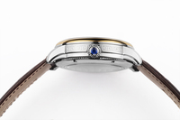 Montre automatique de luxe pour homme, étanche 100 m, bracelet en cuir véritable, boîtier en acier inoxydable, plongeur, phase de lune, sport