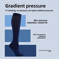 Chaussettes de compression tricotées professionnelles ODM pour hommes et femmes, idéales pour le fitness, la course à pied et le cyclisme en extérieur