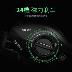 Moulinet de pêche à lancer 8.1:1 avec système de freinage magnétique, idéal pour la pêche en mer et sur la plage, pour droitiers - Product Image 3