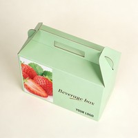 Boîte d'emballage en carton ondulé pour boissons (fruits, bière, soda) avec poignée, design personnalisé – Offre Spéciale