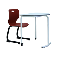 Conjunto de Sillas y Escritorios Individuales para Estudiantes, Muebles Escolares para el Aula