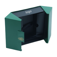 Boîte cadeau à bijoux personnalisée à double porte avec emballage en carton recyclé pour bracelet et collier