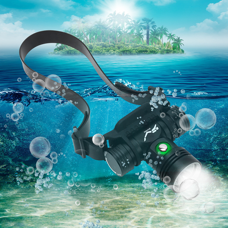 BORUiT B14 Professional Dive Headlamp IPX8