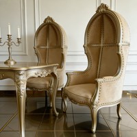 Vente directe usine : Ensemble de chaises coquille d'œuf style européen, durables et écologiques, pour hôtels, salons et villas