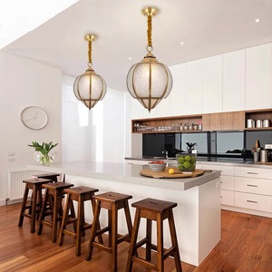 โคมไฟระย้าทองแดงสำหรับกลางแจ้งสไตล์ยุโรปย้อนยุคเหมาะสำหรับวิลล่ากลางแจ้งระเบียงระเบียงระเบียงเพดาน - Product Image 3