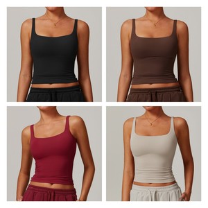 2025 nuovo gilet da ginnastica per Yoga da donna gilet sportivo da ginnastica ad asciugatura rapida da Yoga Set reggiseno da donna a maniche corte - Product Image 3