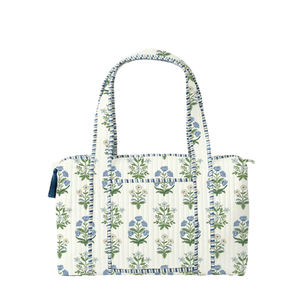 도매 꽃 퍼 주말 가방 여성 여행 핸드백 퀼트 사용자 정의 더플 가방 다채로운 패치 워크 쇼핑 가방 - Product Image 3