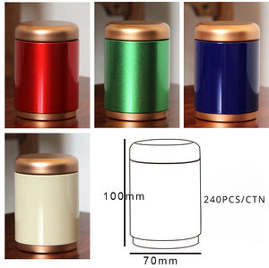 RTS 70*100mm Large Metal Tinplate Container <strong>Tin</strong> Box Round Loose Tea Coffee Candy <strong>Chocolate</strong> <strong>Tin</strong> Can for Tea Packaging - Product Image 5